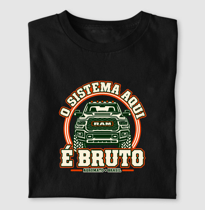 Camiseta O Sistema Aqui é Bruto - Imagem 3