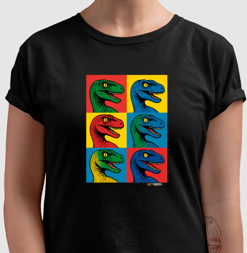 Camiseta Dino Pop Velociraptor - Imagem 3