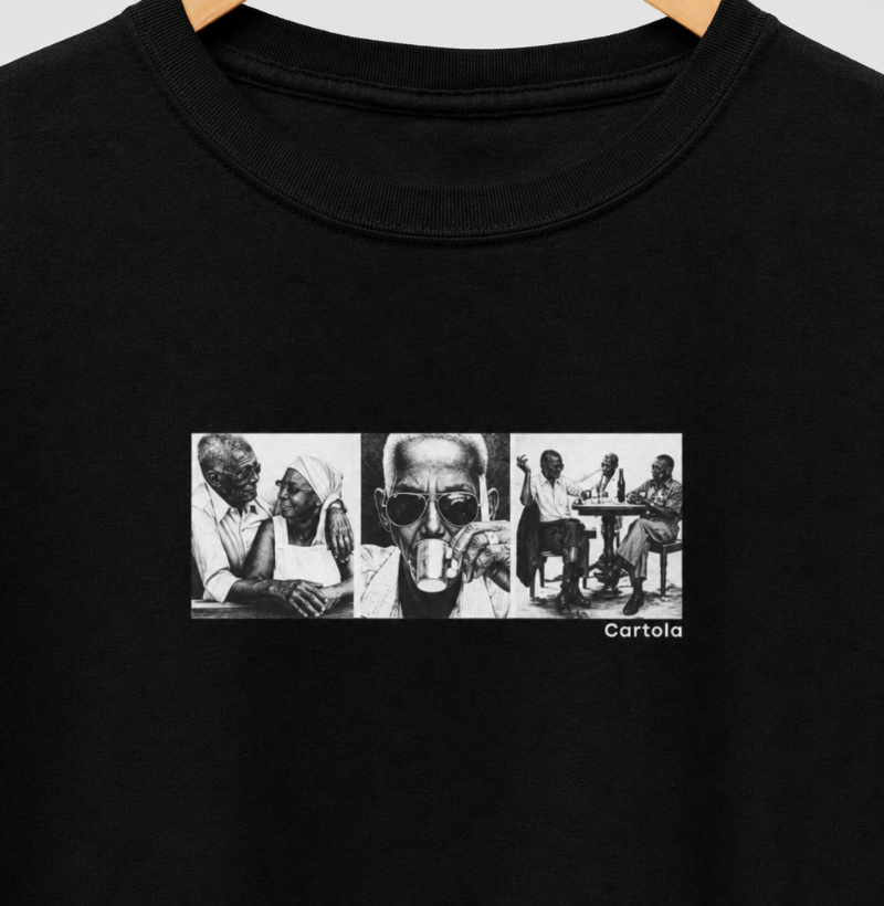 Camiseta Unissex em Algodão Peruano Estampa "Cartola" – Versatilidade & Poesia do Samba - Imagem 2