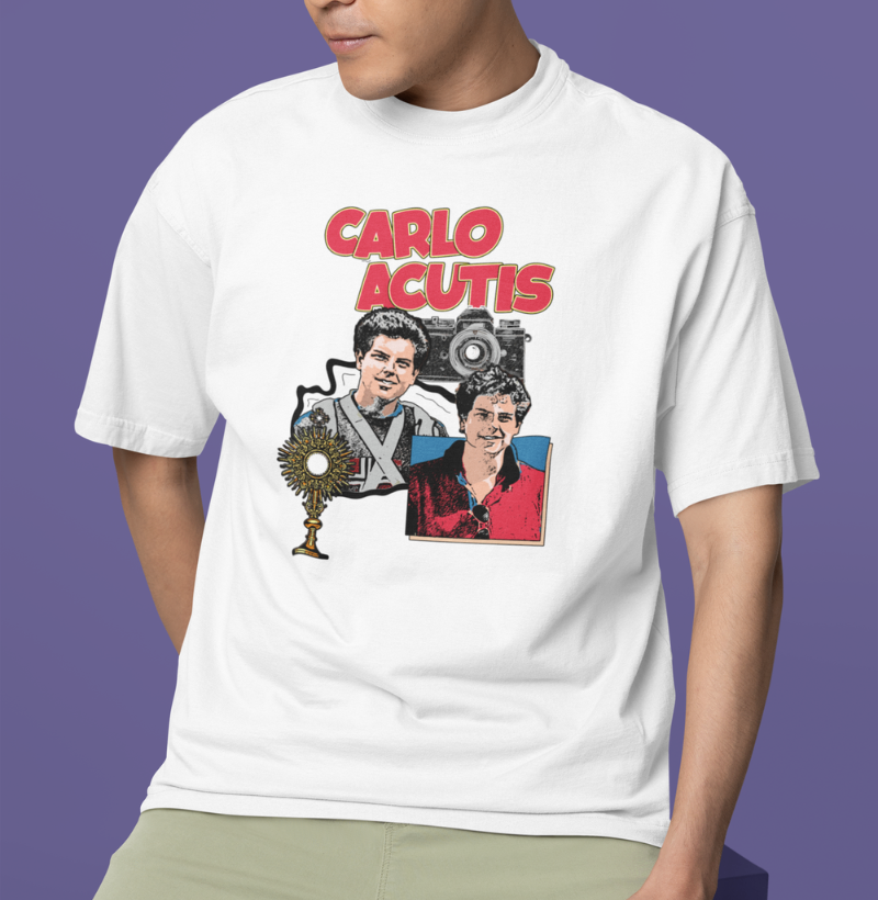 Carlo Acutis e a Eucaristia - Algodão Peruano - Imagem 2