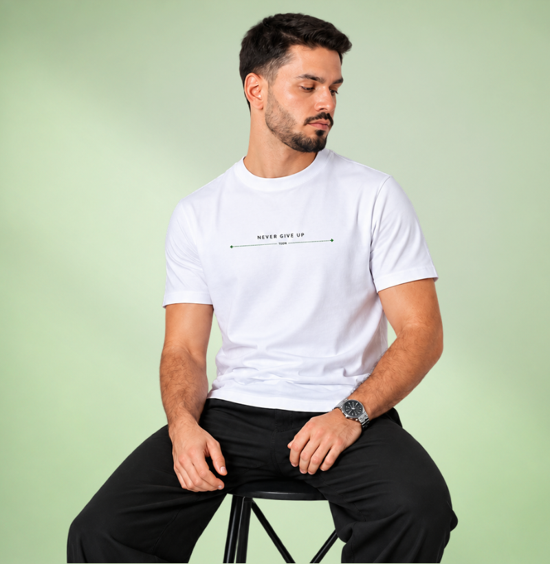 Camiseta TEON Atemporal - Never Give Up - Imagem 2