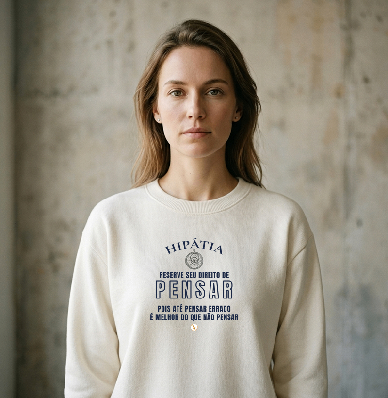 Camiseta Tipográfica Hipátia | Direito de Pensar - Imagem 3