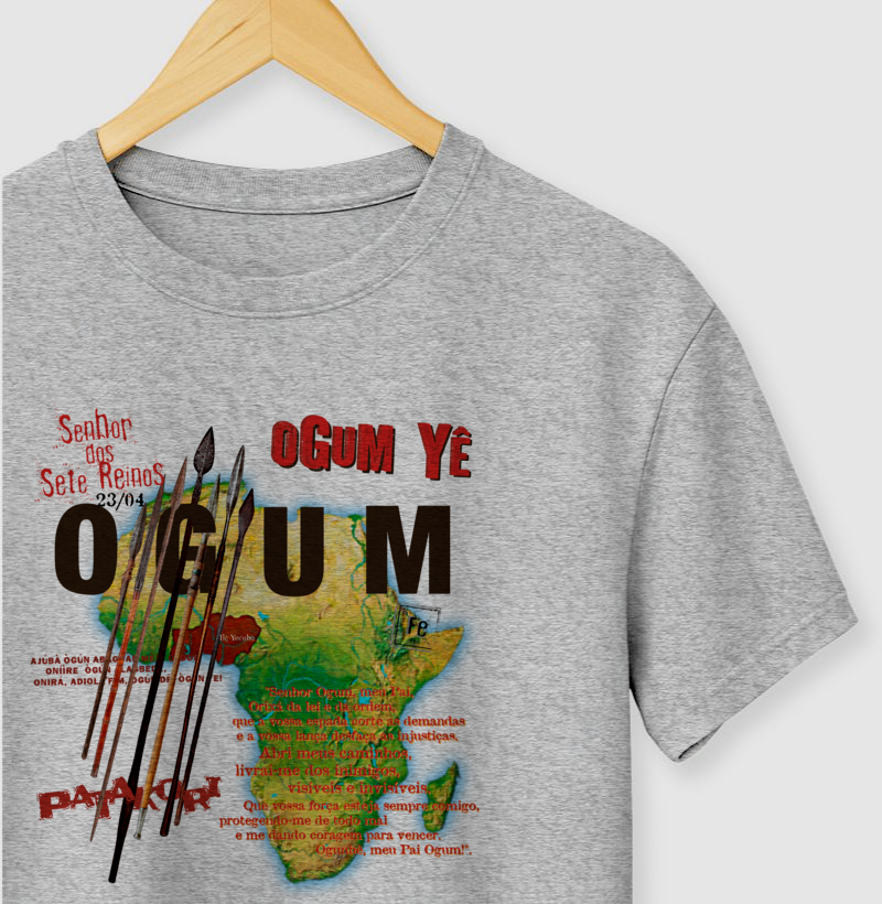 camiseta OGUM oração masculina - Imagem 2