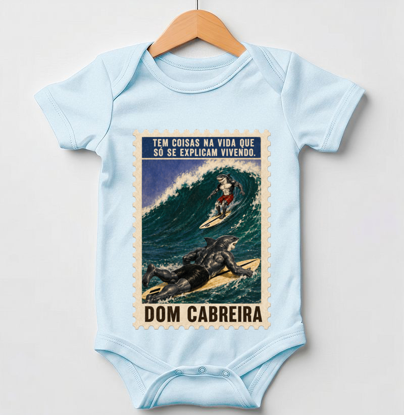 Body Infantil Selo Vivendo a Vida do Surfe - Imagem 3