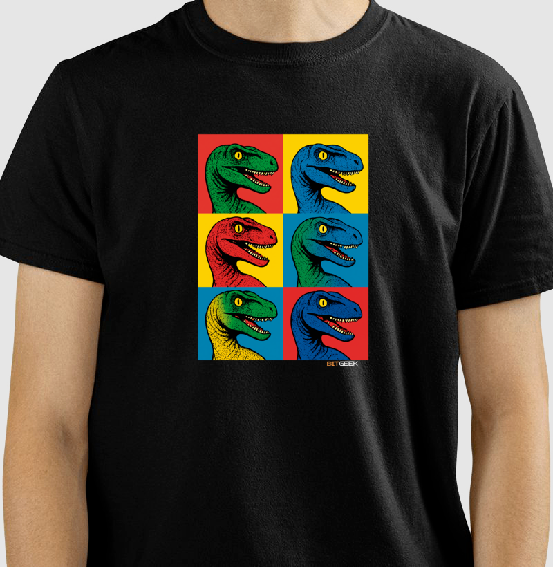 Camiseta Dino Pop Velociraptor - Imagem 2