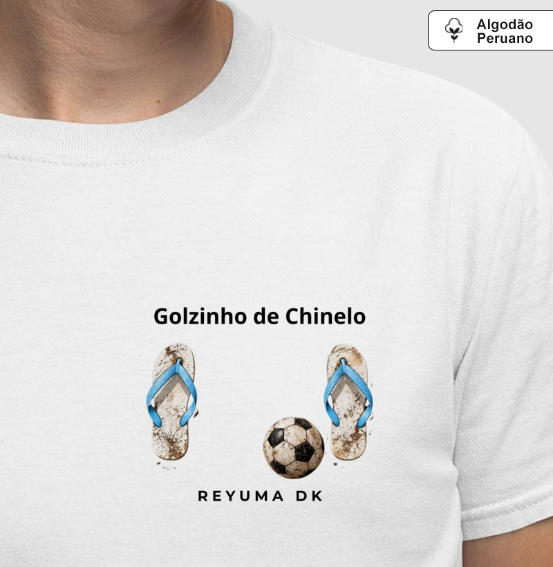 "Golzinho de Rua" - Futebol - Camiseta Algodão Peruano Masculina, Feminina e Babylook - Imagem 4