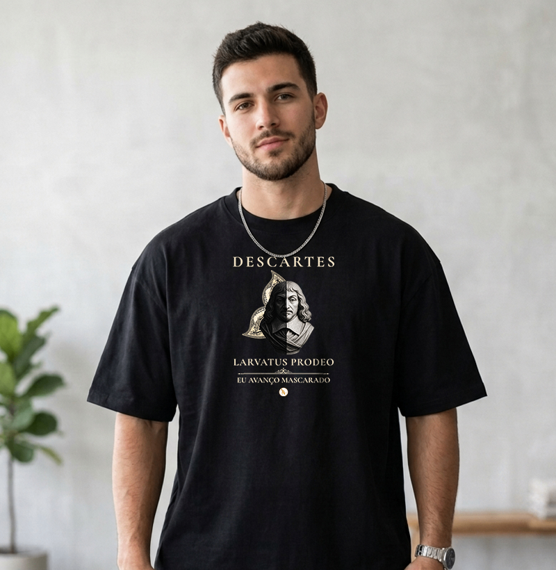 Camiseta A Máscara da Razão | Descartes - Imagem 3