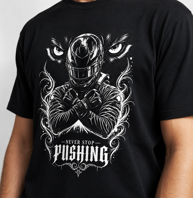 Never Stop Pushing inspirada em Lewis Hamilton - Imagem 2