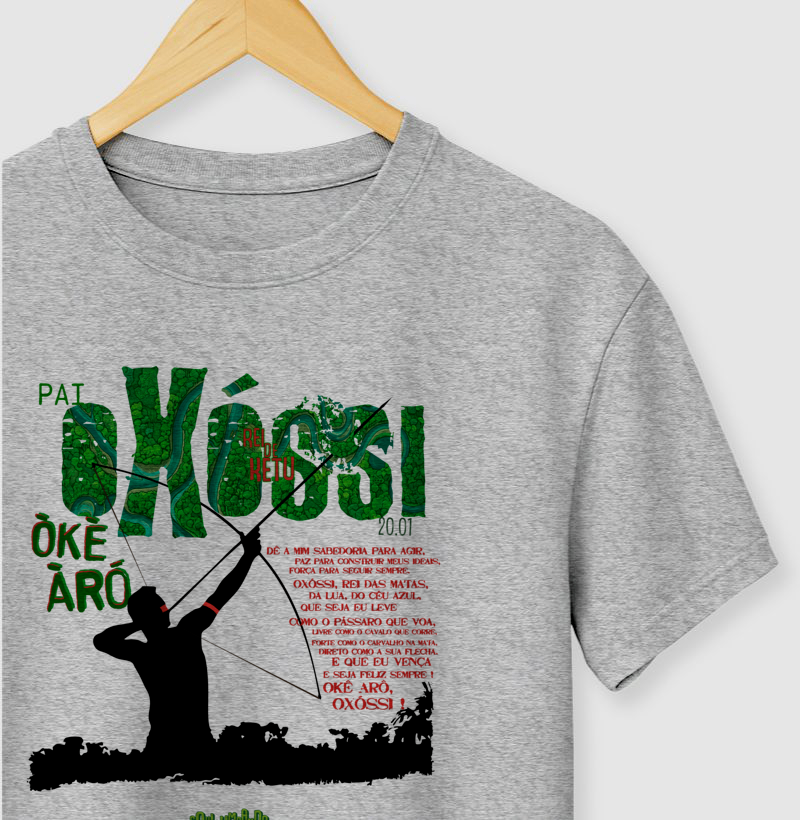 camiseta OXÓSSI oração masculina - Imagem 4