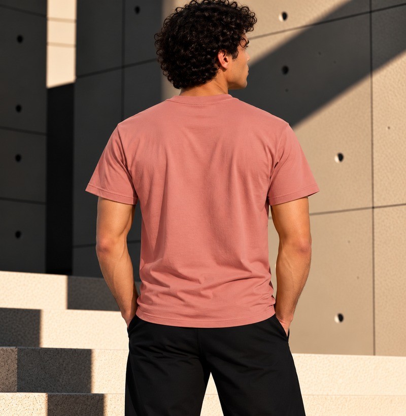 Camiseta Básica Masculina Rosê TRM Timeless - Imagem 2