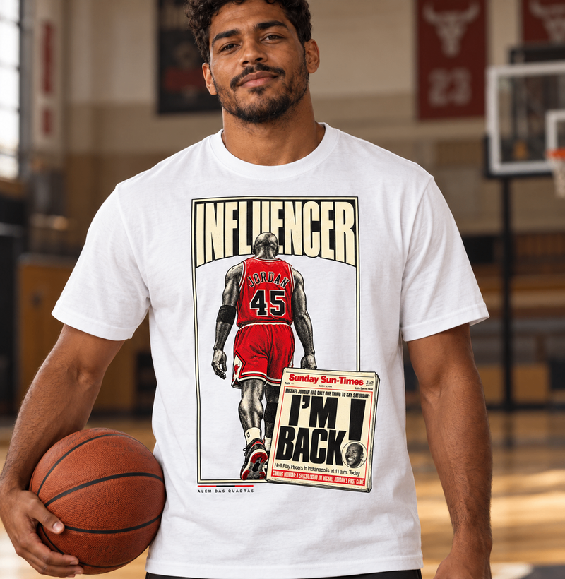 Camiseta Michael — I'm Back 1995 | Influencers Ballers - Imagem 3