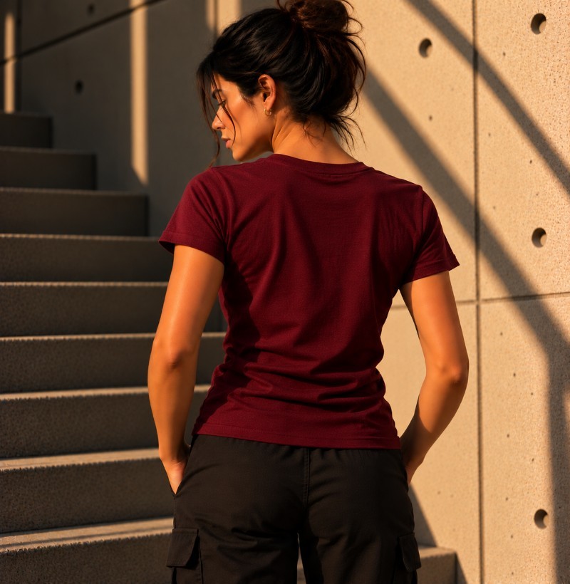 TRM Timeless Tee Feminina Bordeaux - Imagem 2