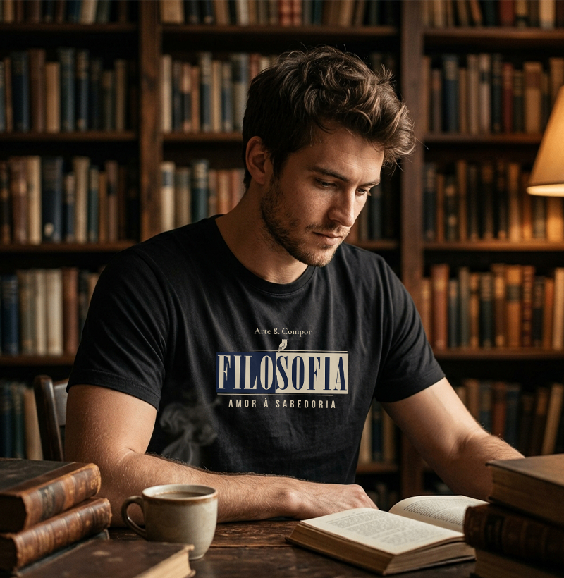 Camiseta Amor à Sabedoria – Filosofia para Quem Pensa - Imagem 3