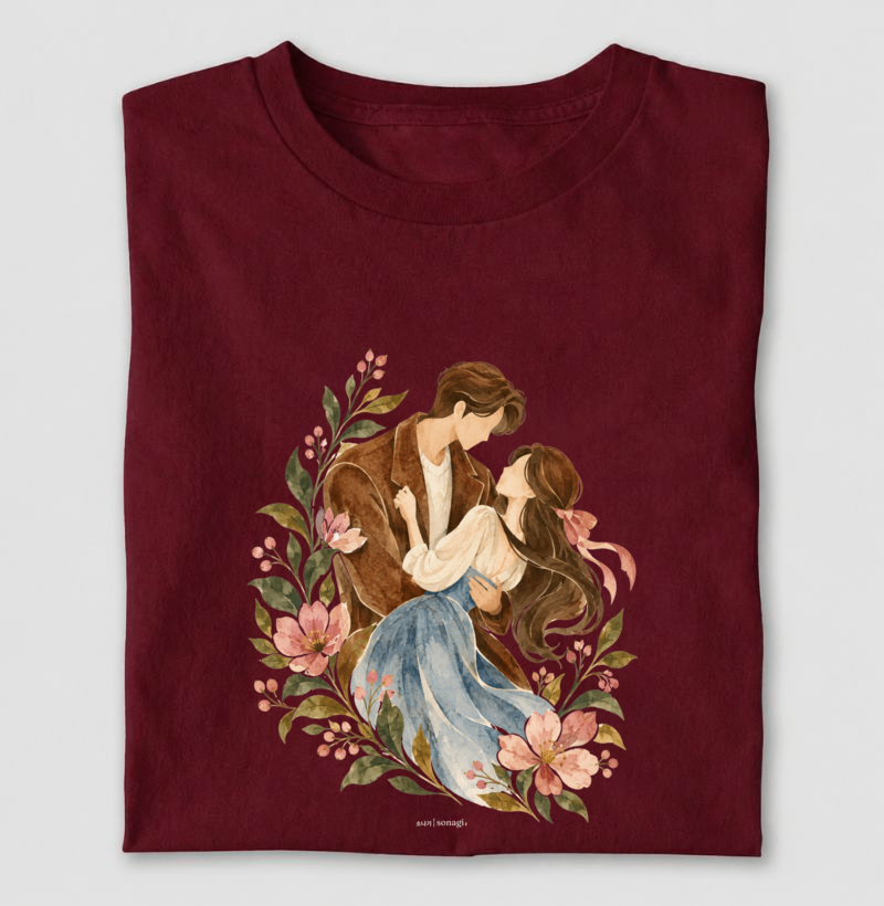 Queda nos Braços - Cena de todo dorama | Camiseta Dorameira em Aquarela - Imagem 4