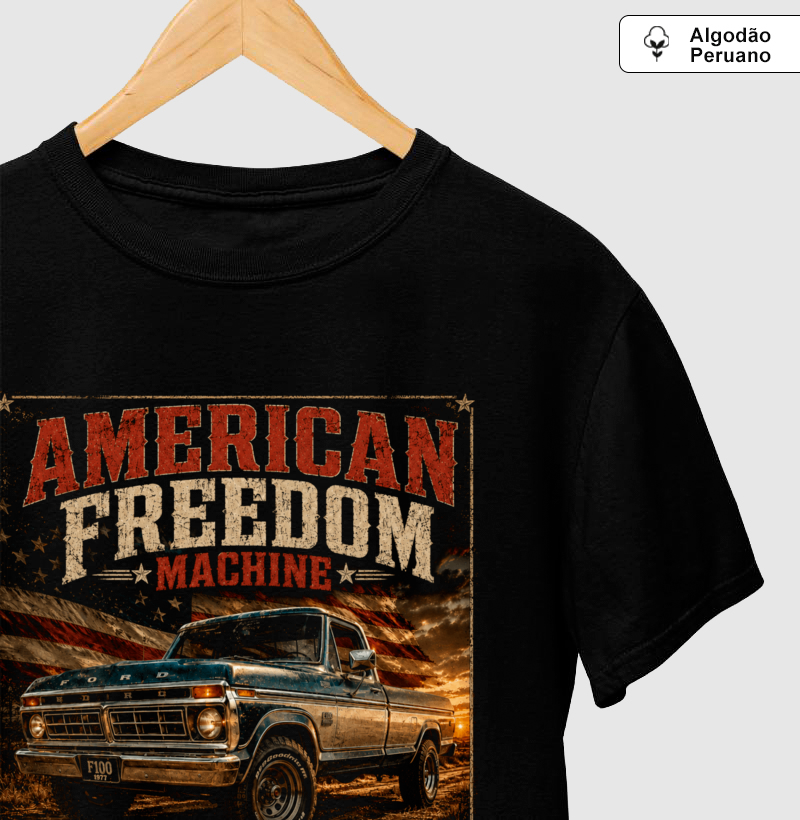 Camiseta Country American Freedom Machine F100 Vintage | Dustler South Co. - Imagem 3