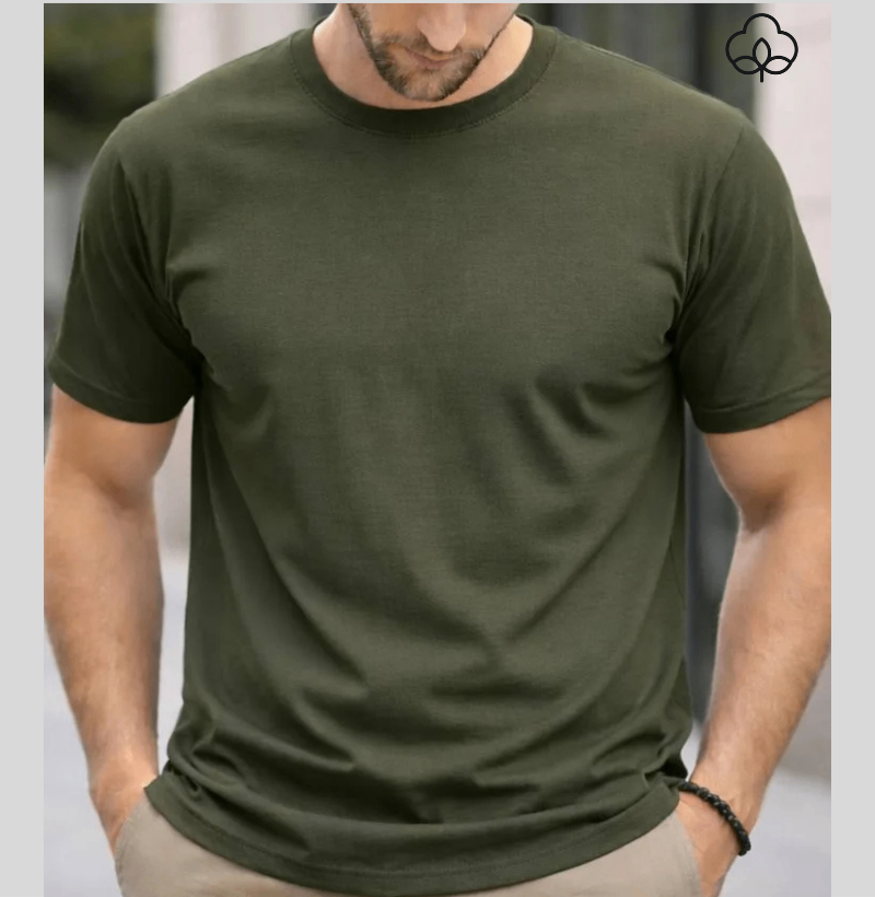 Camiseta Algodão peruano lisa unissex  - Imagem 4