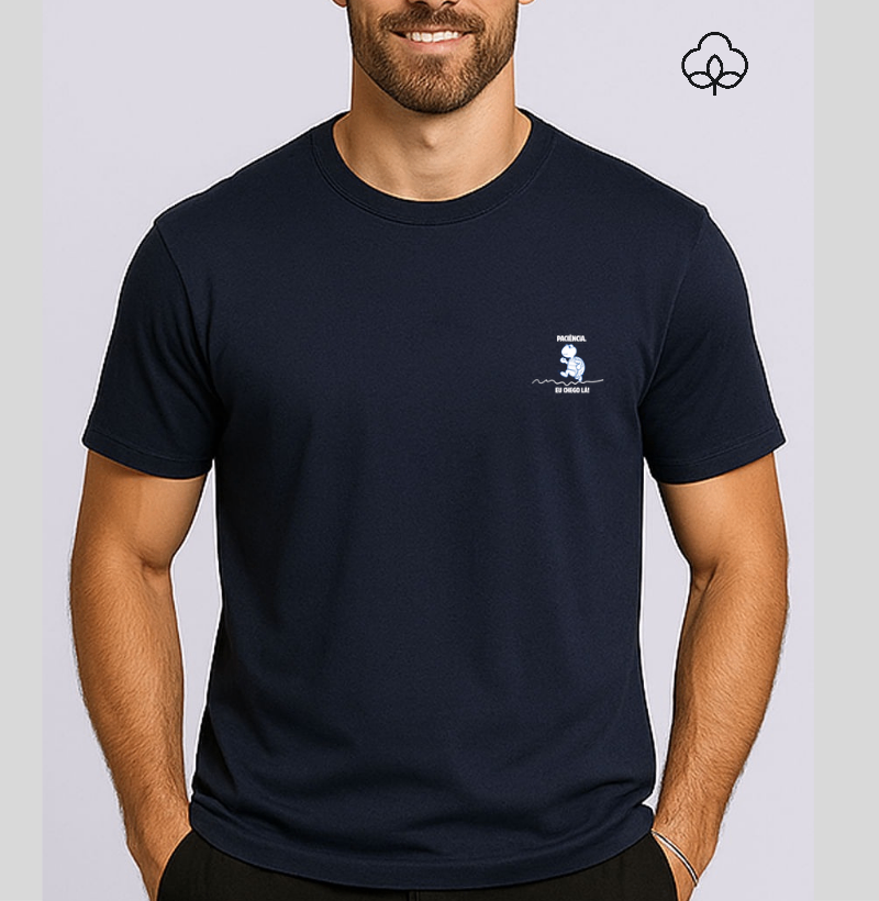 Camiseta Algodão Peruano Paciência, eu chego lá! - Imagem 2