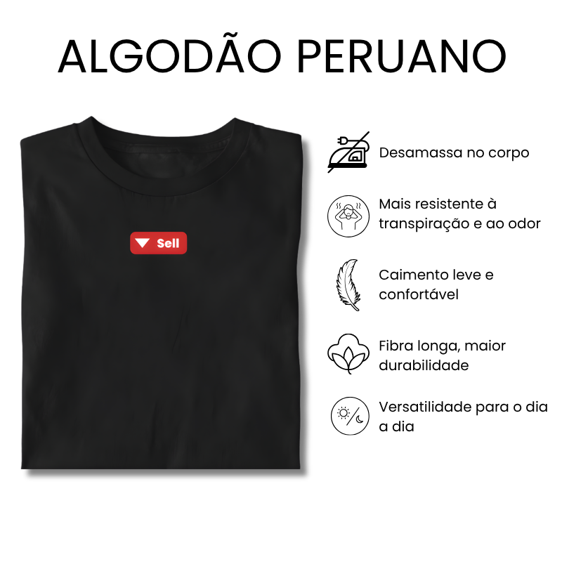 Camiseta Algodão Peruano Trader Sell - Imagem 2