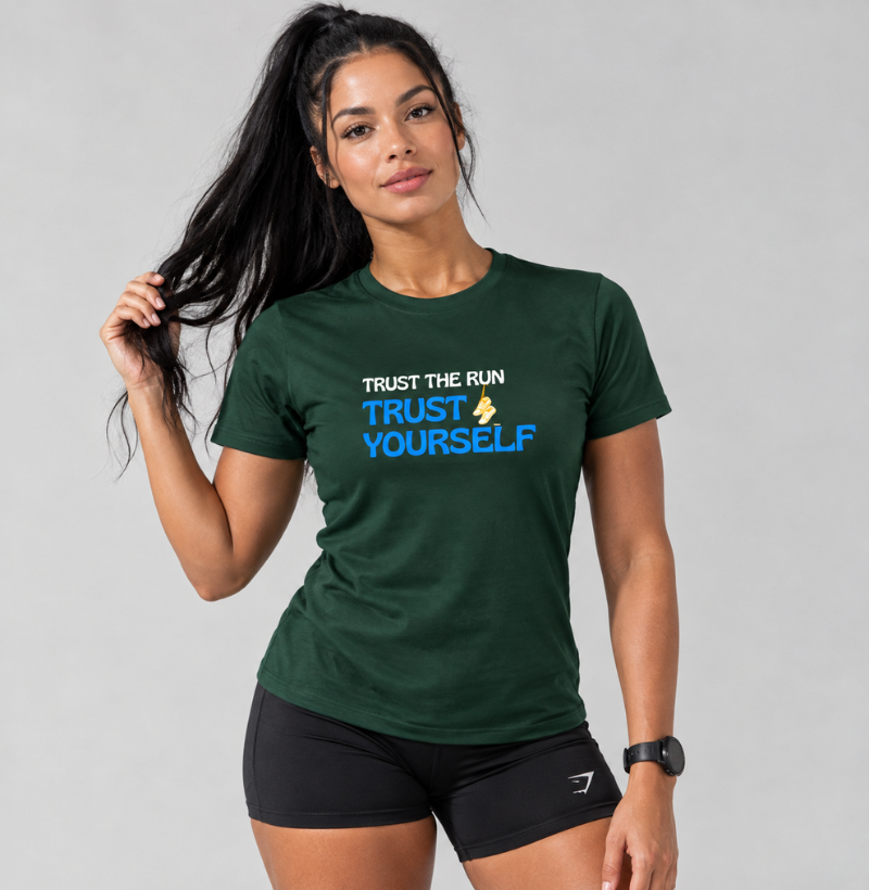 Camiseta TRUST THE RUN, TRUST YOURSELF – TRN | Camiseta Running Premium para Corredores - Imagem 4