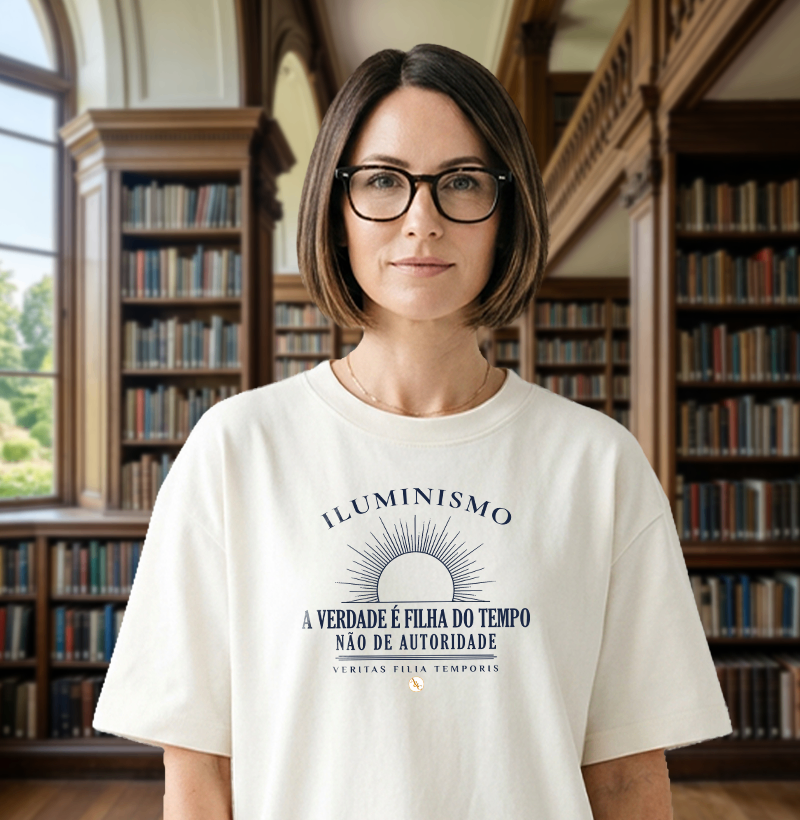 Camiseta O Sol da Razão — Iluminismo | A Verdade é Filha do Tempo - Imagem 3