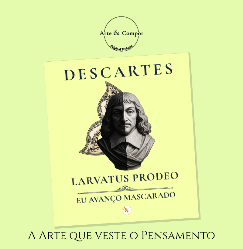 Camiseta A Máscara da Razão | Descartes - Imagem 4