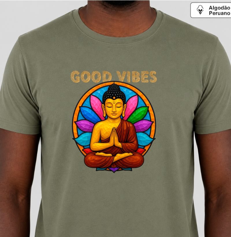 Good Vibes • Buda Gautama (algodão peruano) - Imagem 4