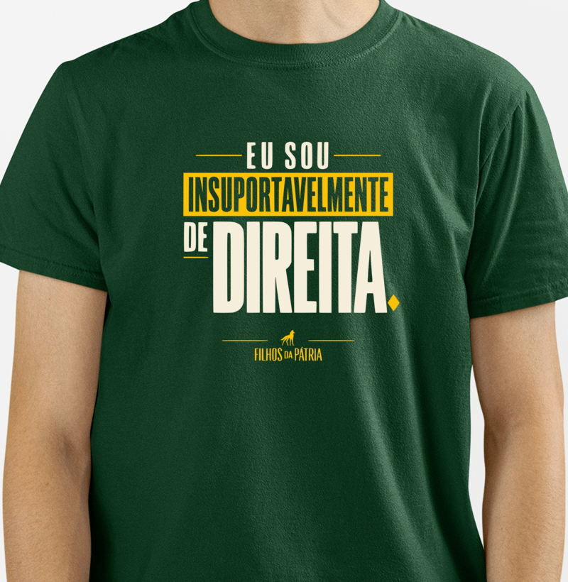 Camiseta Eu Sou Insuportavelmente de Direita - Imagem 4