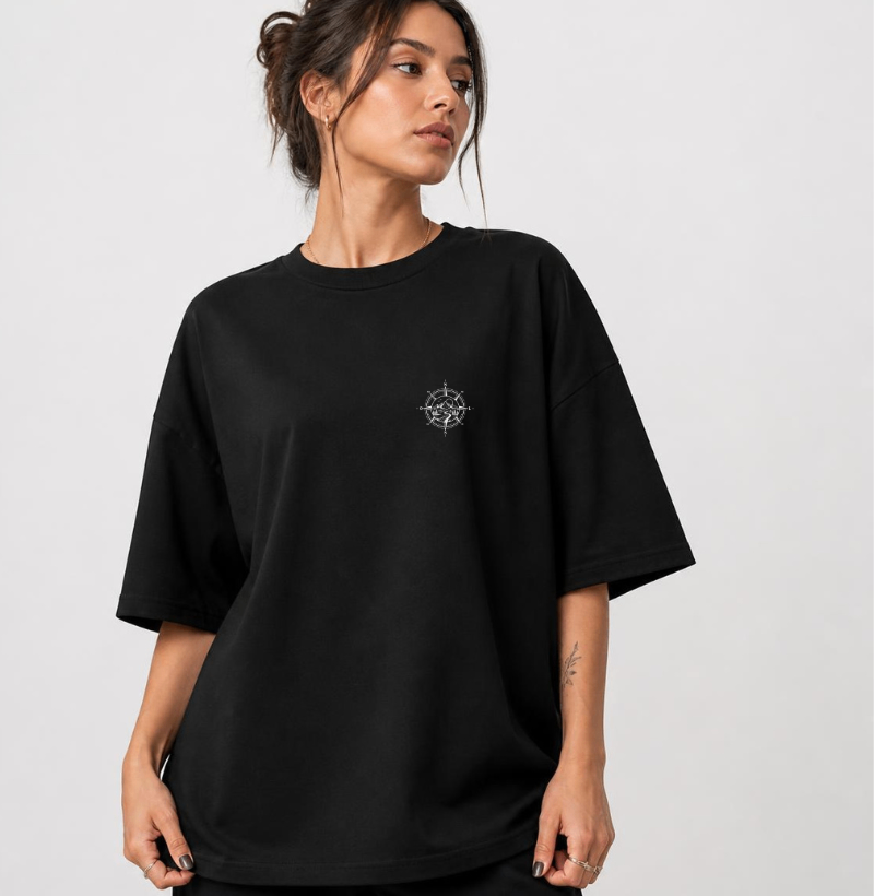 Camiseta Oversized | Unissex | Bússola do Viajante - Imagem 3