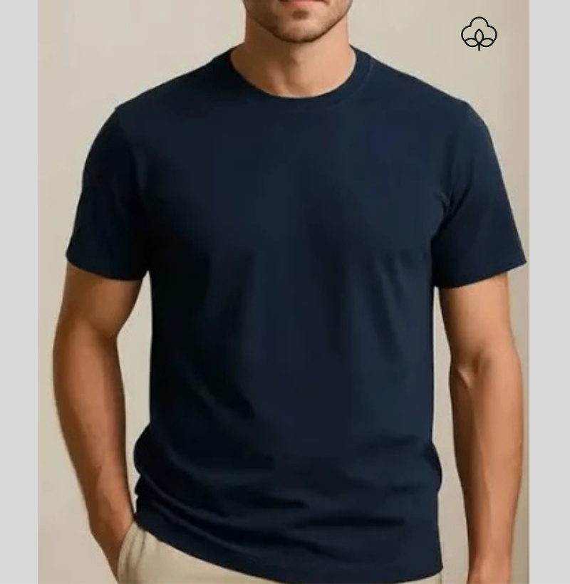 Camiseta Algodão peruano lisa unissex  - Imagem 2