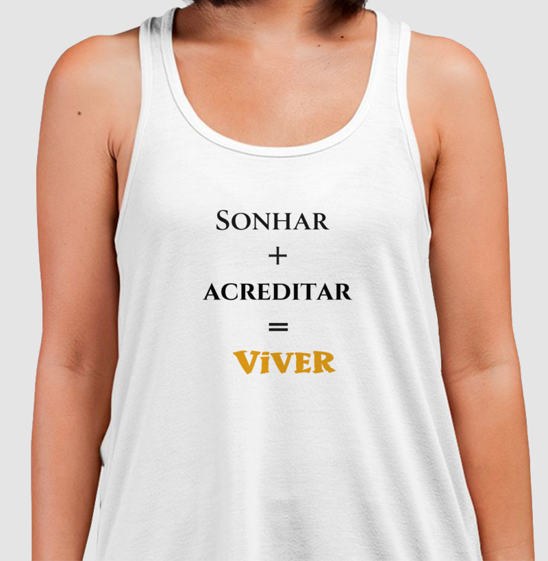 Sonhar • Acreditar • Viver (regata) - Imagem 2