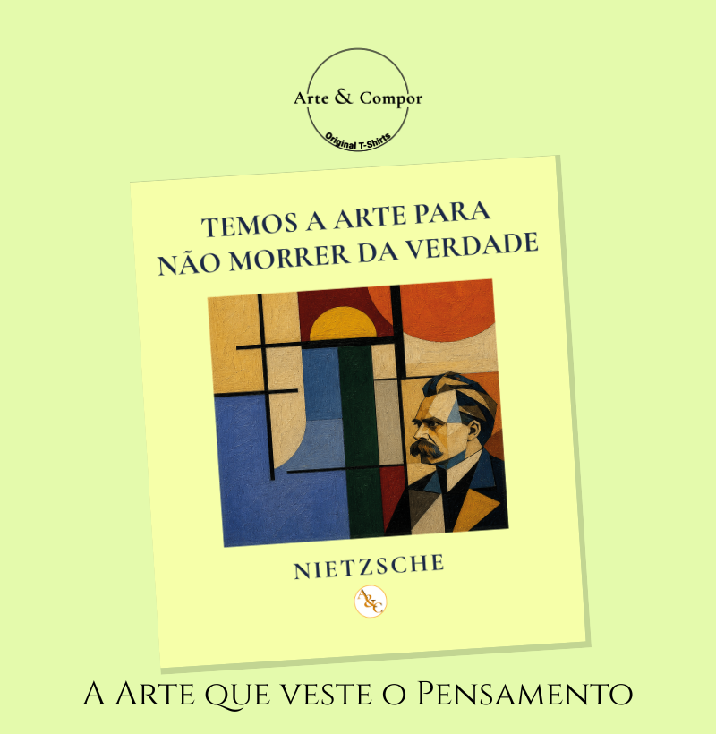 Camiseta A Arte de Não Morrer - Nietzsche - Imagem 4