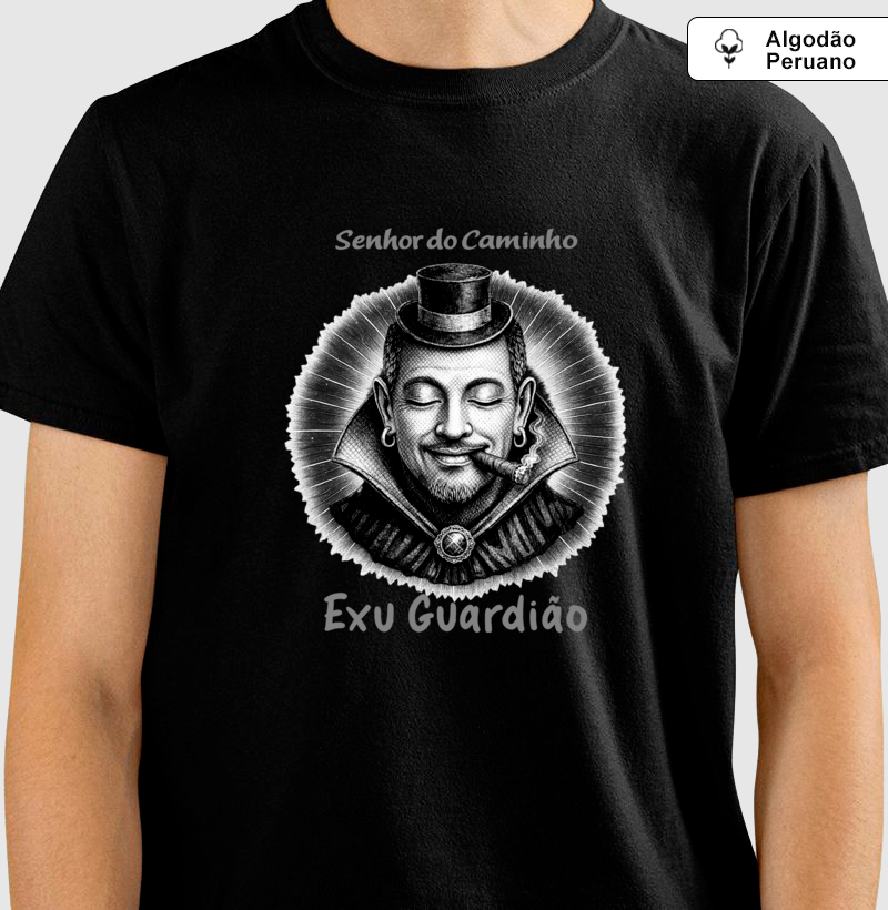 Exu Guardião • Senhor do Caminho (algodão peruano) - Imagem 2