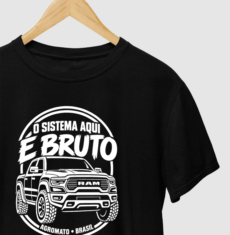 Camiseta O Sistema Aqui é Bruto - Imagem 2