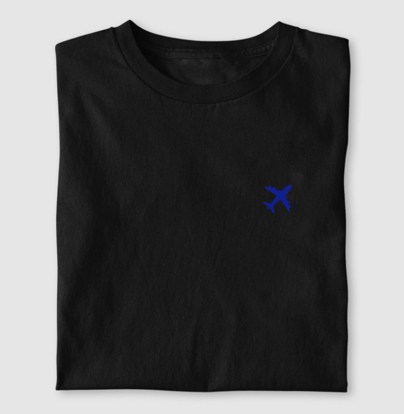 Camiseta Minimalista - avião azul escuro - Imagem 4