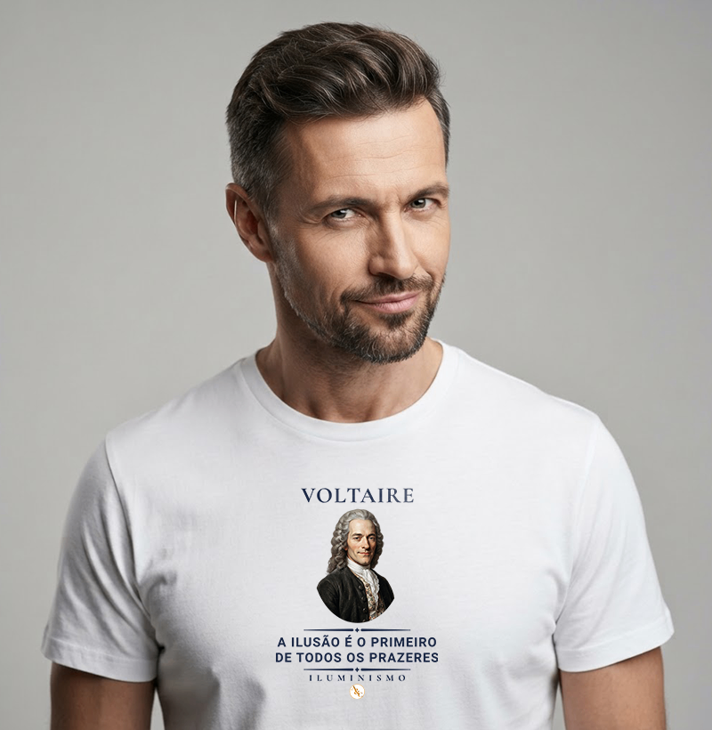 Camiseta Filosófica Voltaire: Esmagai a Infame | Razão & Liberdade - Imagem 2