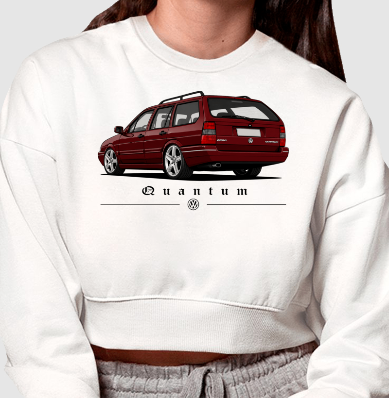 Moletom cropped feminino Santana Quantum - Imagem 2