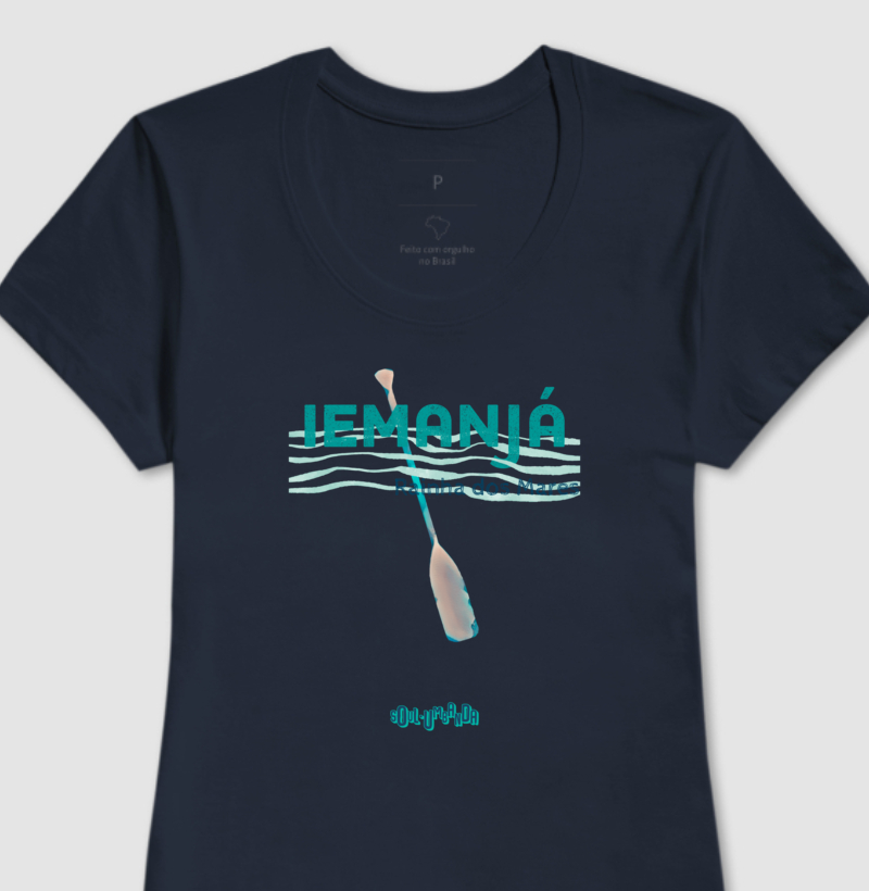 camiseta IEMANJÁ rainha dos mares feminina - Imagem 2