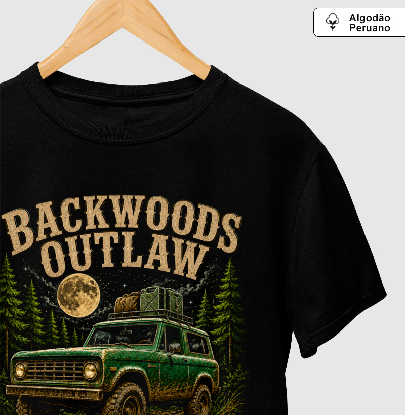 Camiseta  Country Masculina Backwoods Outlaw Offroad - Imagem 2