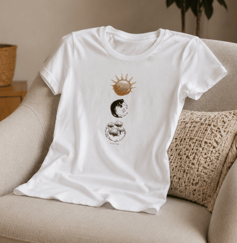 Camiseta Sol Lua e Nuvens - Imagem 3