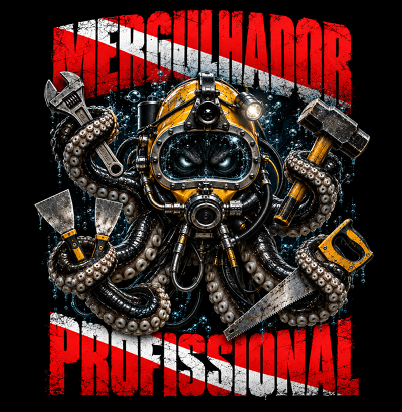 Mergulhador Profissional, Polvo com Ferramentas - Imagem 4