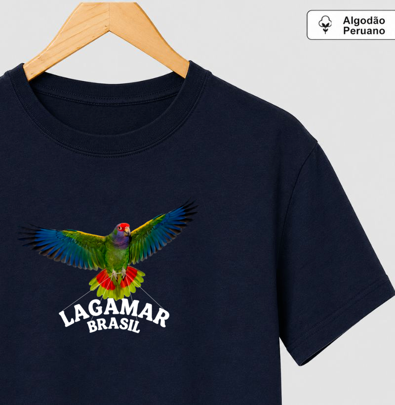 Camiseta Papagaio Lagamar em algodão peruano - Imagem 3