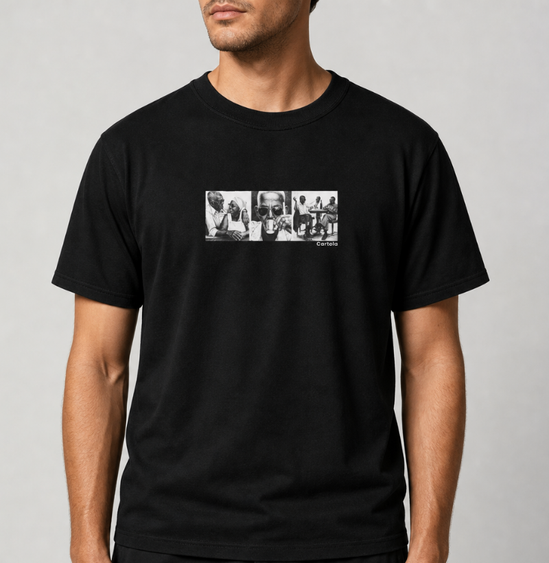 Camiseta Unissex em Algodão Peruano Estampa "Cartola" – Versatilidade & Poesia do Samba - Imagem 3