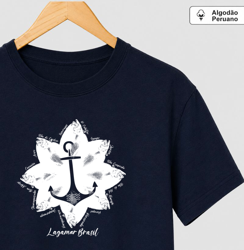 Camiseta Flor de Linguado em algodão peruano - Imagem 3