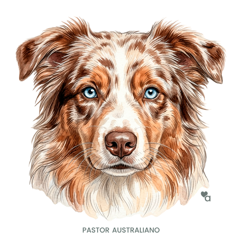Cães - Pastor Australiano (Red Merle) - Regata - Imagem 2