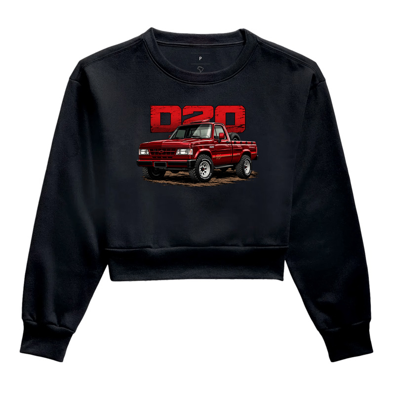 Moletom cropped feminino D20 - Imagem 4
