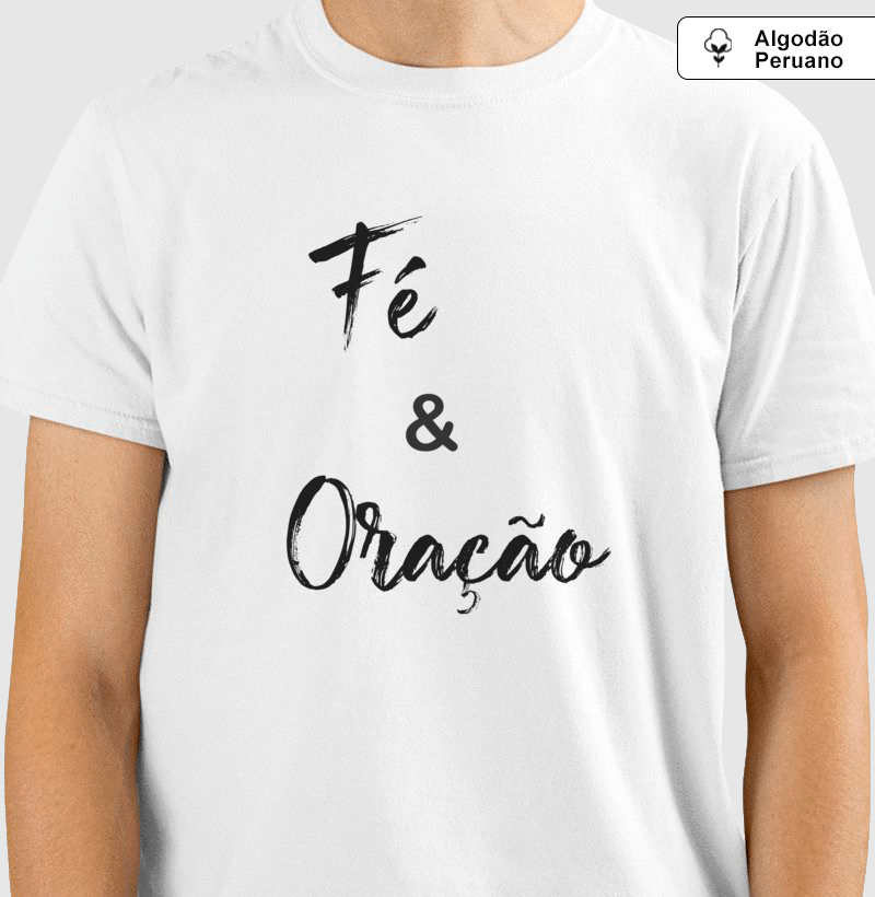  Fé • Oração (algodão peruano) - Imagem 2
