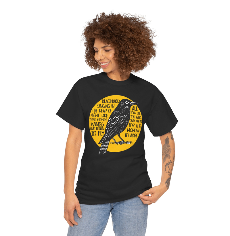 Camiseta Blackbird Lyrics - Imagem 3