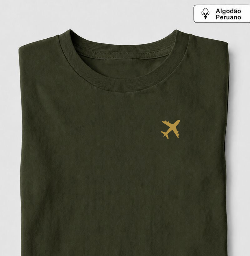 Viajante Minimalista Premium - avião amarelo ouro - Imagem 3
