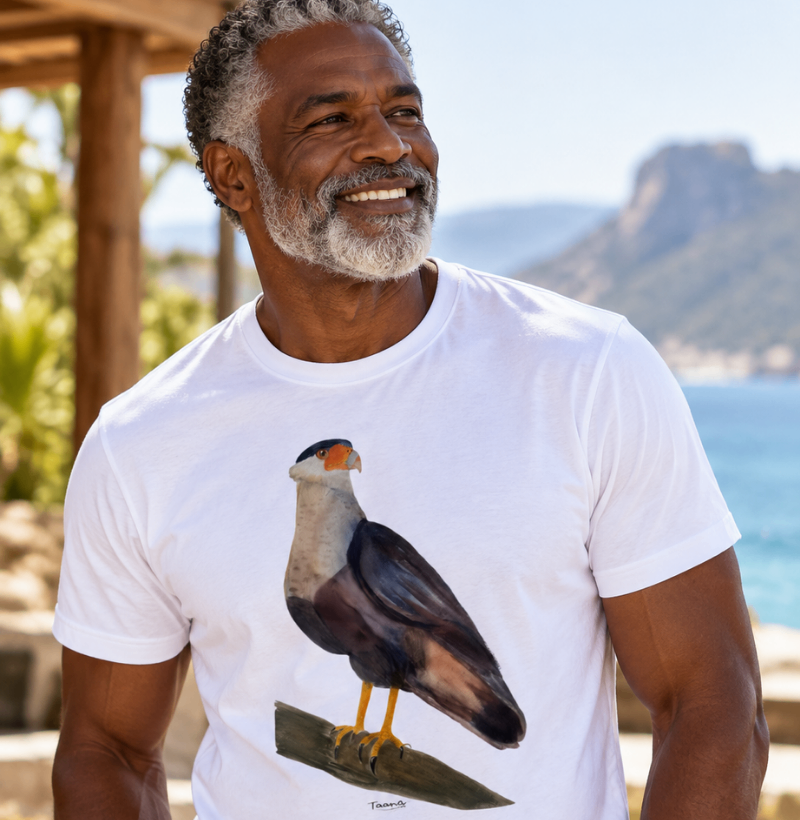 Camiseta Carcará – Aves do Brasil Algodão Peruano - Imagem 2