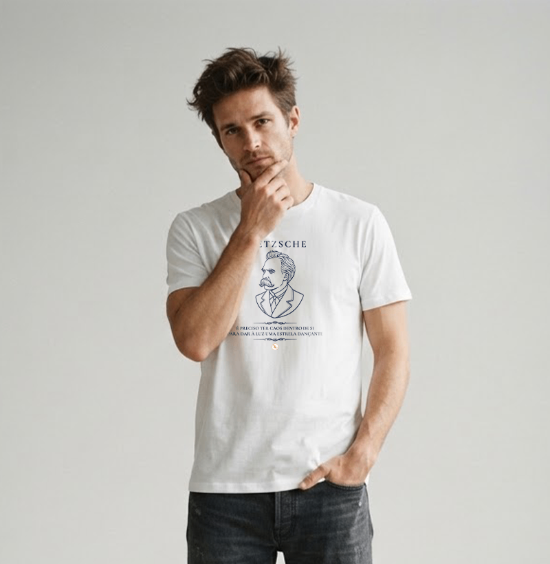 Camiseta Dançar no Abismo - Friedrich Nietzsche | Filosofia & Atitude - Imagem 2